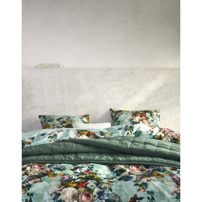 Luxusní povlečení Mineral green 140x200, 70x90 - 100% bavlněný satén