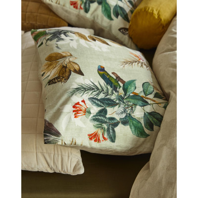 Luxusní povlečení Zina pistache 140x200, 70x90 - 100% bavlněný satén