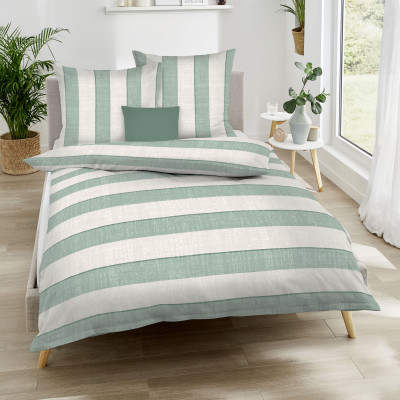 Makosaténové povlečení College jade 140x200, 70x90