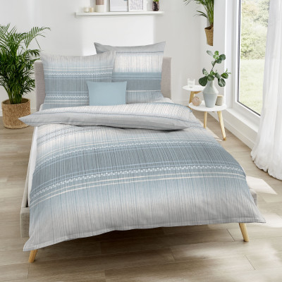 Obliečky Mako satén Charisma graphit, 140x200, 70x90