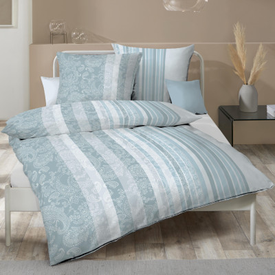 Povlečení Firenze světle modré, 140x200, 70x90 - interlock jersey