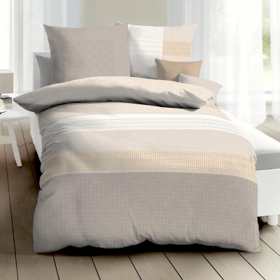 Povlečení Mako satén Obsession natur, 140x200, 70x90