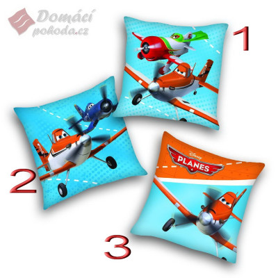 Polštářek Planes VZOR 1 - 40x40 cm s výplní