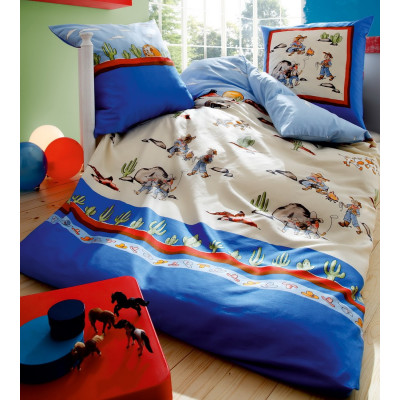 Bavlněné obliečky Cowboy, 140x200, 70x90