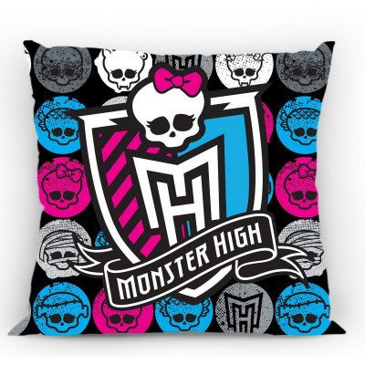 Polštářek Monster High 05, 100% bavlna - 40x40 cm s výplní