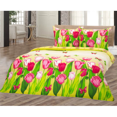 Povlečení Tulipán 140x200, 70x90 - 100% bavlna